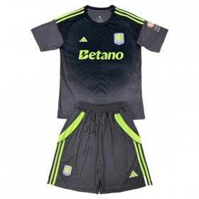 Aston Villa Doelman Tenue Zwarte 2025-26 - Kids